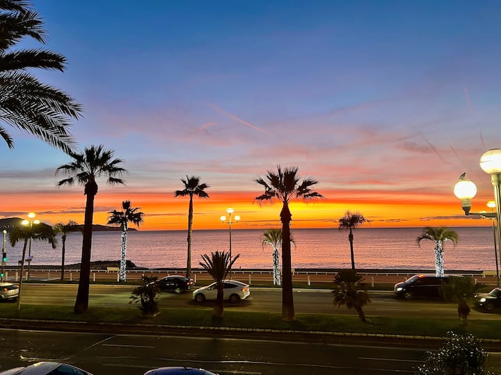 Promenade des Anglais sunset